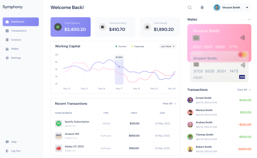 Dashboard preview